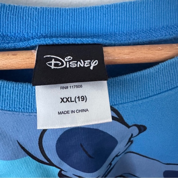 Stitch large graphic front Sweatshirt in blue Size XXL - Picture 3 of 7